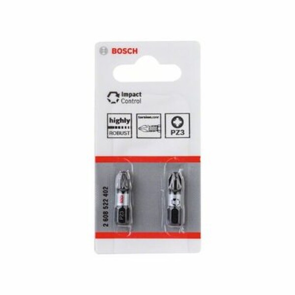 BOSCH 2608522402 / Sada šroubovacích bitů Impact Control (2 ks) / PZ3 25 mm (2608522402)