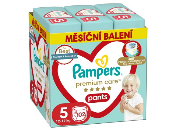 Pampers Premium Care Pants, vel. 5, 102 ks