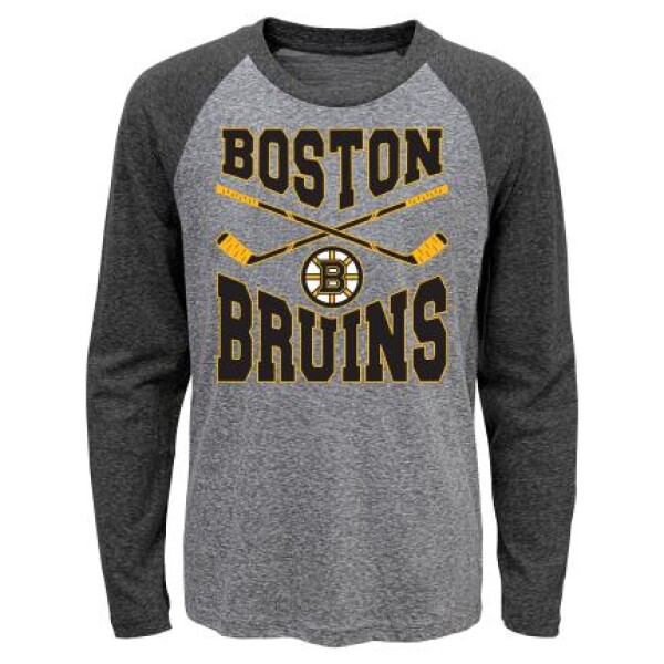 Outerstuff Dětské Tričko Boston Bruins Cross Stick Ls Triblend Raglan Velikost: Dětské let)