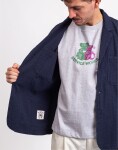 Service Works Seersucker Server Suit Jacket DARK NAVY L