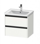 DURAVIT - Ketho.2 Umyvadlová skříňka 55x63x46 cm, 2 zásuvky, matná bílá K25282018180000