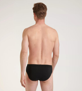 Pánské slipy GO Natural Brief C2P - BLACK - černé 0004 - SLOGGI BLACK S