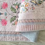 DumDekorace Romantický vintage koberec s botanickým vzorem Šířka: 160 cm | Délka: 220 cm