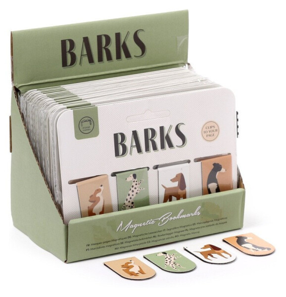 Záložky do knihy magnetické 4ks - Pejsi Barks