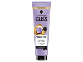 Schwarzkopf Gliss Blonde Hair Perfector 2 v 1 fialová regenerační maska 150ml
