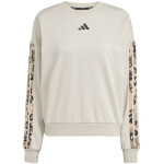 Dámská mikina adidas Animal Print 3-Stripes French Terry Sweatshirt cream JM1836 XL