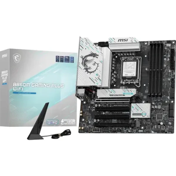 MSI B860M GAMING PLUS WIFI / B860 / LGA 1851 / 4x DDR5 / PCIEx 16 / 5GLAN / Wi-Fi / mATX (B860M GAMING PLUS WIFI)