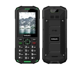 EVOLVEO StrongPhone X5, vodotěsný odolný Dual SIM telefon, černo-zelená EDF_547105