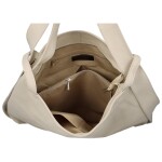 Stylová kožená kabelko/batoh Becky, béžová