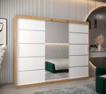 Šatní skříň Abi V2 Barva korpusu: Dub Sonoma, Rozměry: 200 cm, Dveře: Dub sonoma