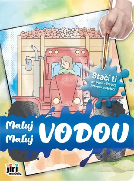 JIRI MODELS Vodové omalovánky Traktory