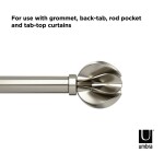 Roztažitelná garnýž 107-305 cm Umbra BLOSSOM - stříbrná