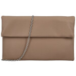 Módní dámská koženková plesová kabelka Trifa, camel