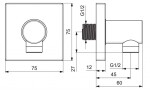 HANSA - Kolínka Sprchové kolínko, matná černá 5118017033