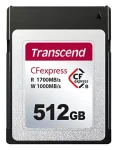 Transcend 512GB CFexpress 820 / Paměťová karta / Type B / NVMe PCIe Gen3 x2 / 1700 MB/s R / 1000 MB/s W (TS512GCFE820)