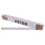 Metr skládací, 2m, dřevěný, PROFI, "PETER"
