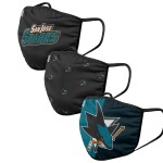 Roušky San Jose Sharks NHL FOCO - set 3 kusy EU Velikost: dospělá velikost