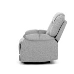 Relaxační křeslo, šedá látka, TV-4088 SIL2