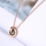 Ocelový náhrdelník Sommia Black Gold - chirurgická ocel, Zlatá 40 cm + 5 cm (prodloužení)