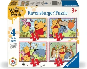 RAVENSBURGER Puzzle Medvídek Pú 4v1
