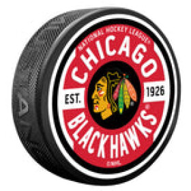 Mustang Puk Chicago Blackhawks NHL Gear Textured Puck