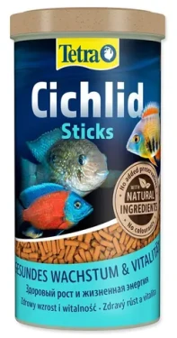 Tetra Cichlid Sticks 1 l / Krmivo pro ryby / plovoucí tyčinky / pro cichlidy a masožravé ryby (A1-735859)