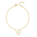 LUNICA Stříbrný náramek ZLATÉ ORIGAMI 0102 Ag 925; ≤0,8 g.