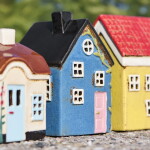 Ib Laursen Keramický svícen Nyhavn Light Pink Door, modrá barva, keramika