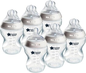 Tommee Tippee Kojenecká láhev Natural Start - 6ks, 260ml, transparentní, 0m+