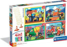 Puzzle Zaneprázdnění v práci 4v1 (12+16+20+24 dílků)