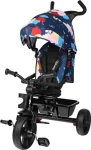 LIONELO Tříkolka 2v1 Haari Blue Navy