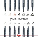 Pent.S20P-C20A Dokumentní Popisovač Černý 2,0Mm