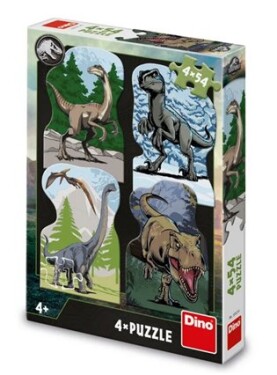 Puzzle - Jurský svět 4x54