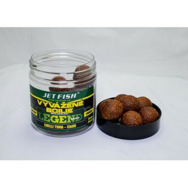 Jet Fish Vyvážené boilies Legend Range Chilli Tuna + Chilli 250ml 24mm (000350)