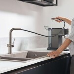 HANSGROHE - M54 Dřezová baterie Talis s výsuvnou koncovkou, vzhled nerezu 72808800