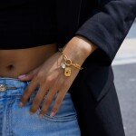 ELENYS Relic Chain – pozlacený náramek 18K žluté zlato Délka náramku: 18+5 cm / max. 23 cm