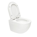 WC s prkénkem softclose závěsné SAT Fusion bílé vírové SATFUS010RTORP SATFUS010RTORP