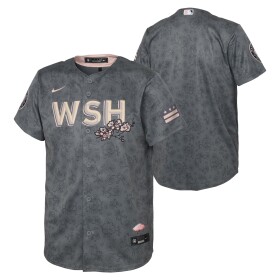 Nike Dětský dres Washington Nationals MLB Replica City Connect Dunkelgrau (YOUTH)
