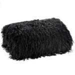 Nadýchaná deka s fleecovou podšívkou - černá Šířka: 130 cm | Délka: 170 cm