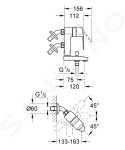 GROHE - Eurostyle Cosmopolitan Páková vanová baterie Vertica, chrom 23302000