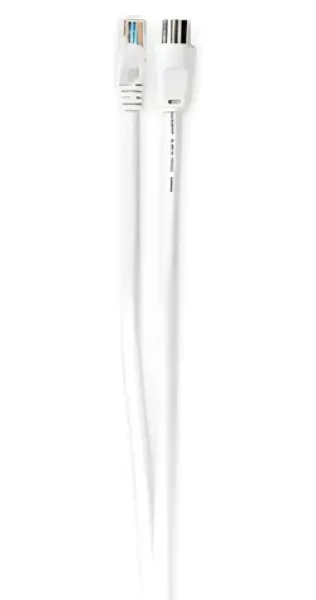 Nedis Kombinovaný kabel koax a CAT6 bílá / Kombinovaný kabel / RG58 / 75 Ohm / 10 m / dvojité stínění / role (CSGR4500WT100)