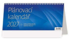 Kalendář stolní 2027 - Plánovací MODRÝ