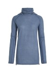 ICEBREAKER Wmns Merino 400 RealFleece Grid Pulover Hood, Dawn (vzorek) velikost: S