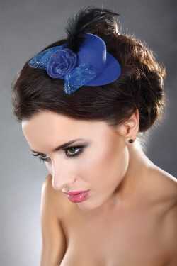 Ozdoba do vlasů Mini Top Hat Model 11 Blue - LivCo Corsetti