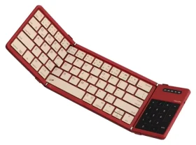 Nillkin Cube červená / Skládací klávesnice / Bluetooth / Touchpad / Numerická klávesnice (6902048310308)