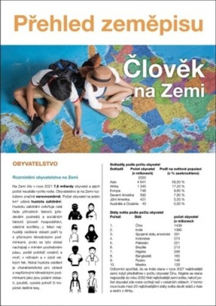 Člověk na Zemi Přehled zeměpisu