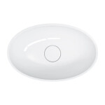 OMNIRES - SHELL M+ umyvadlo na desku, 50 x 32 cm, bílá lesk SHELL500UNBP