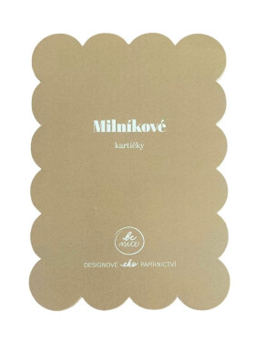 Be Nice EKO Milníkové kartičky béžové