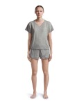 ICEBREAKER Wmns Merino 150 Lodge SS Tee, Metro Heather (vzorek) velikost: S