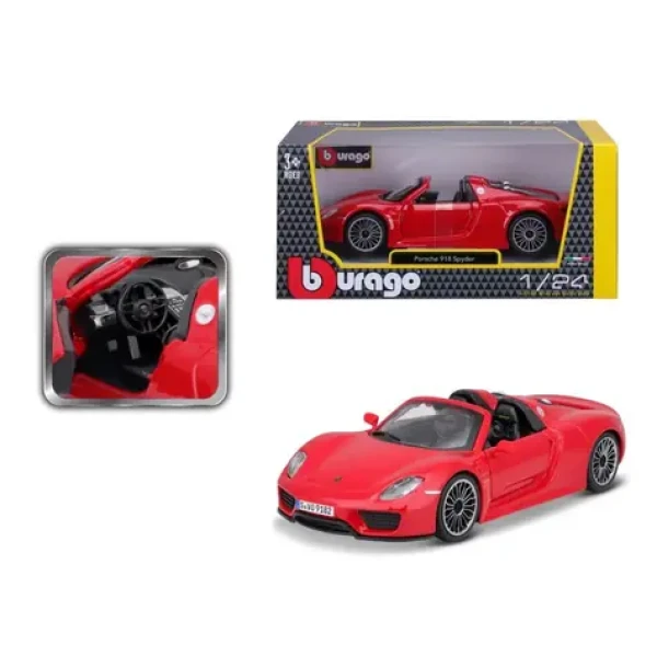 Bburago Plus Porsche 918 Spyder Red